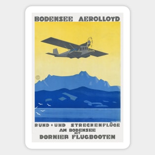 Bodensee Aerolloyd Vintage Poster 1925 Sticker